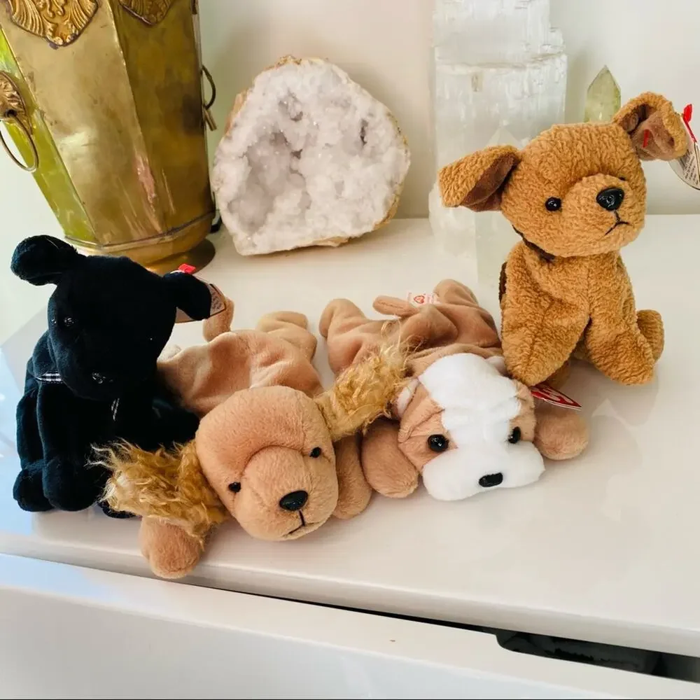 Vintage TY Original 1990s y2k Beanie Babies Stuffed Animal Toy Bundle Collection